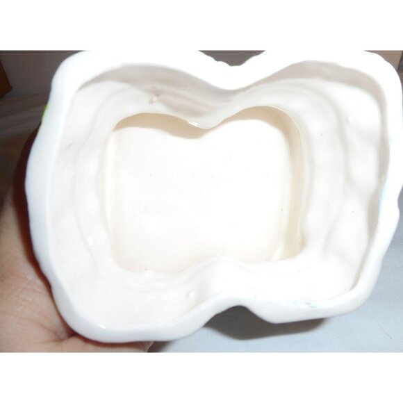 Vintage Nancy Pew Blue Baby Bootie Shoes Ceramic Planter Japan Nursery Decor #2 - Picture 5 of 7